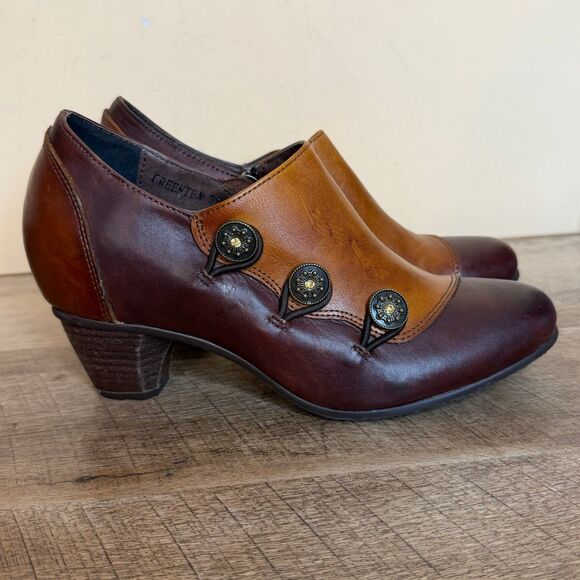 Spring Step L’Artiste Style GreenTea Ankle Boot size 38 shoes - Picture 3 of 10